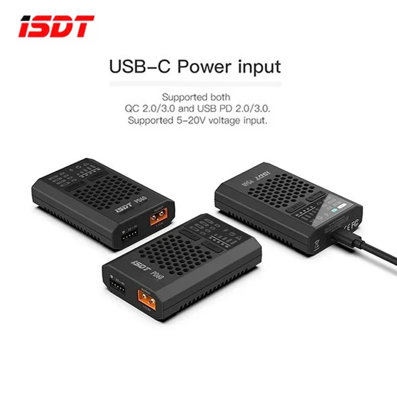 ISDT PD60 60W Type-C tölvubræði fyrir RC LiPo-batteríur 1-4S