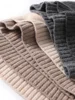 100% Wool Knit Caps New Fashion Double Layer Hem Deco Unisex Beanies Pure Wool Warm Hat Soft Cozy Spring Outdoor Casual 6