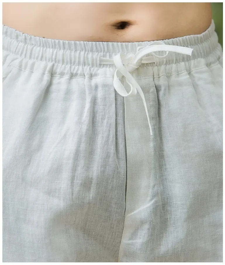 Men's Breathable Slim-Fit Cotton Linen Pants