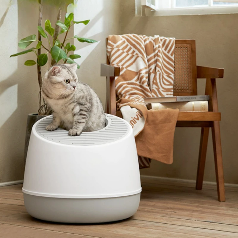 

Enclosed Top Entry Indoor Cat Bedpans Training Clean Portable Leak Proof Cat Bedpans Deodorization Mascotas Pet Products WZ50CB