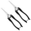 2 Pcs Stainless Steel Garden Pruning Shears Ergonomic Handles Neat Cutting Scientific Angle Rust Proof Easy 6