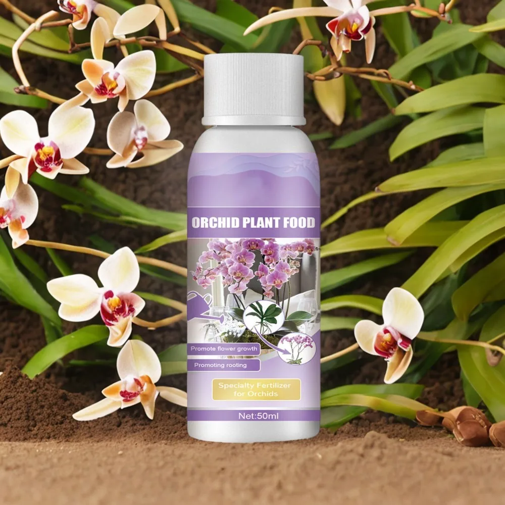 50ML Professional Orchid Fertilizer Plant Growth Nutrients Liquid Orchid Nourishing Nutrient Solution Gardening Supplies