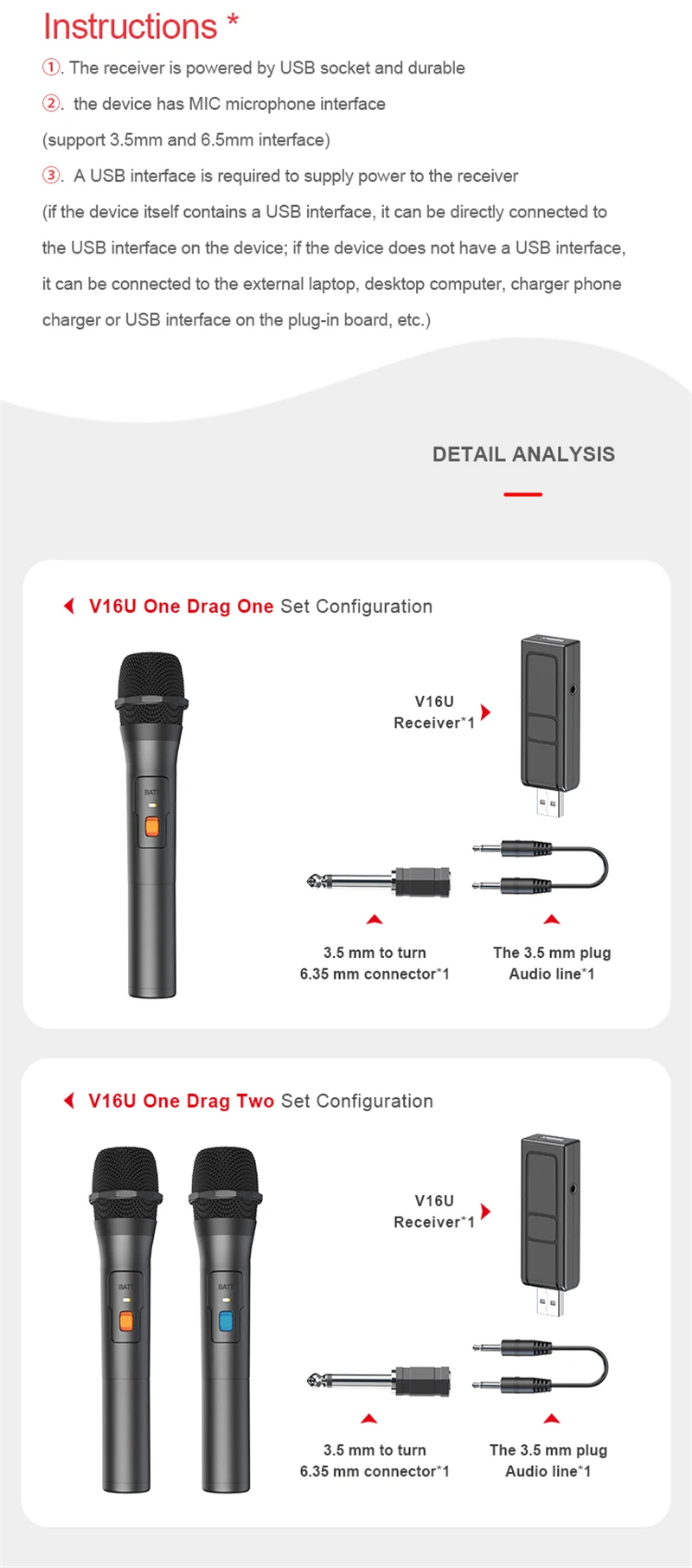 VHF Wireless Handheld Microphone For Recording Stage Speakers Singing Parties Karaoke ABS Paint Universal Wireless Microphone