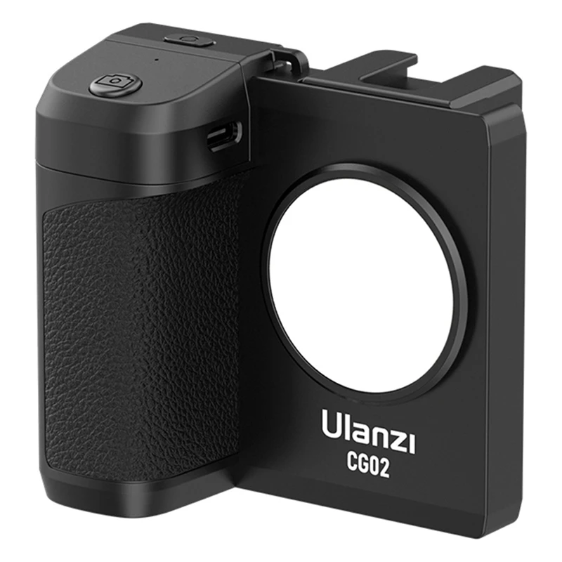 T31C-Ulanzi CG02 Smartphone Handheld Selfie Grip Bluetooth Remote With Fill Light Selfie Handle Grip CRI 95+ 15M Remote Zoom
