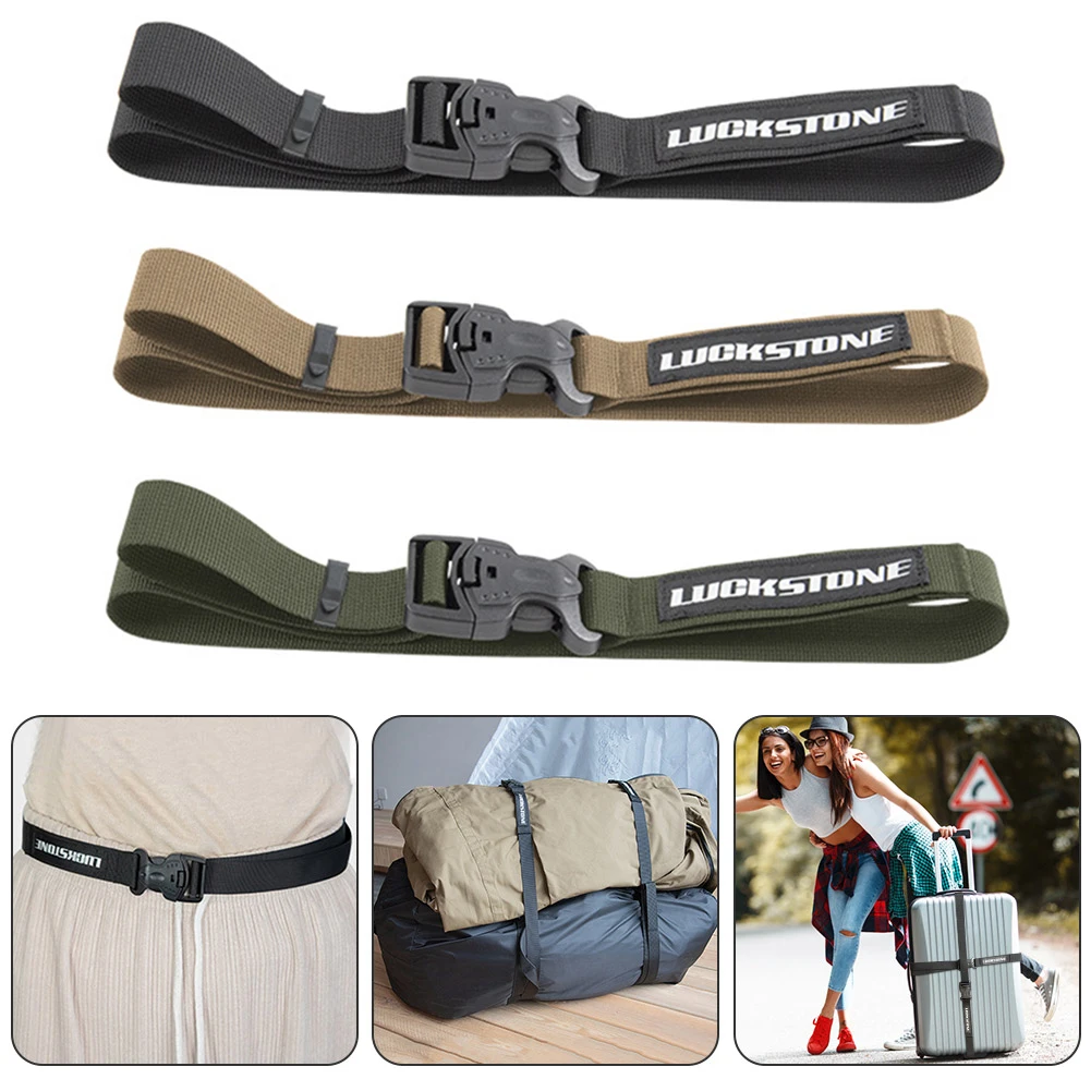 2pcs Luggage Straps Suitcase Belts Adjustable Travel Bags Accessories