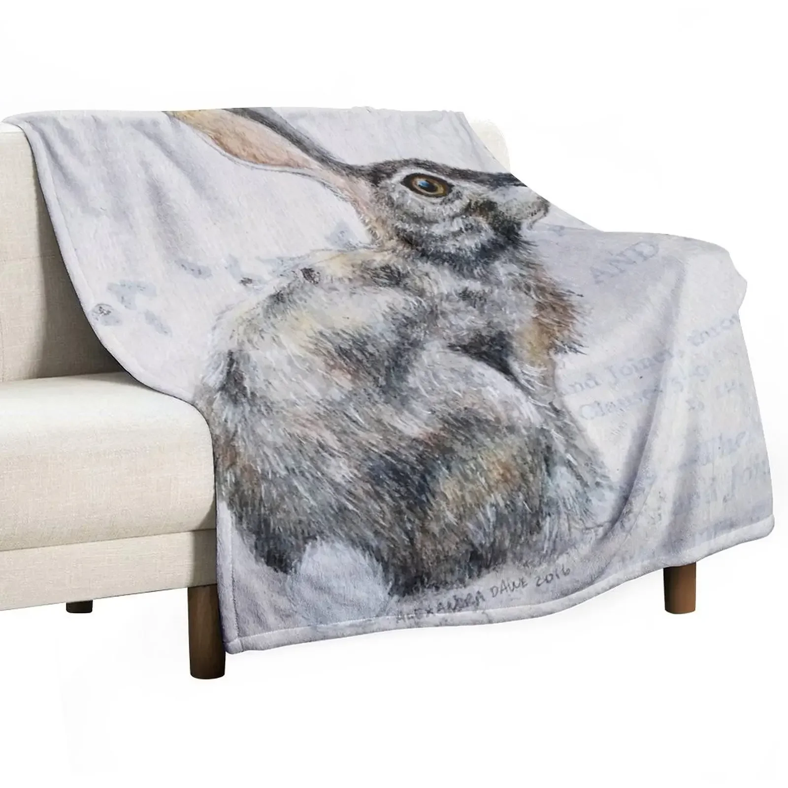 

Hare Throw Blanket blankets ands Decorative Beds Nap Blankets