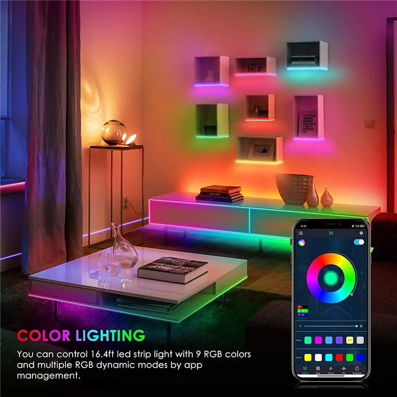 KSIPZE Led Streifen 10m, RGB LED Strip Mit Fernbedi Produktbild-Vorschau 2
