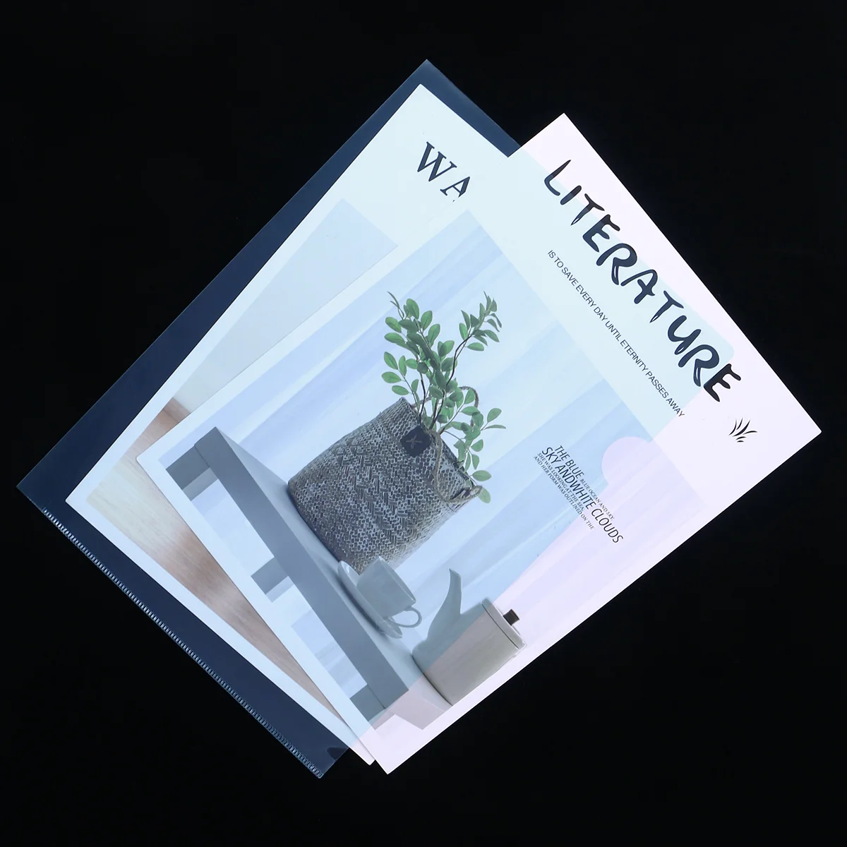 Classeur transparent en L, 30 pièces, poches extensibles claires, porte-photos, à ouvrir