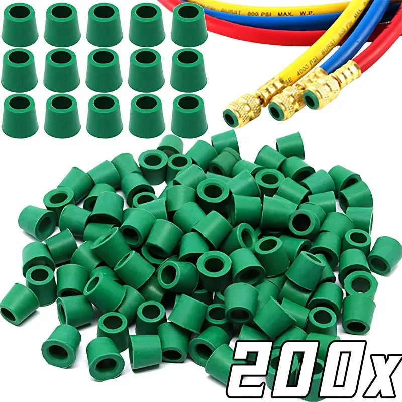 Air Conditioning Repair Kit Rubber Gasket Charging Hose Valve Gasket Manifold Repair Seal Kit 200-50PCS