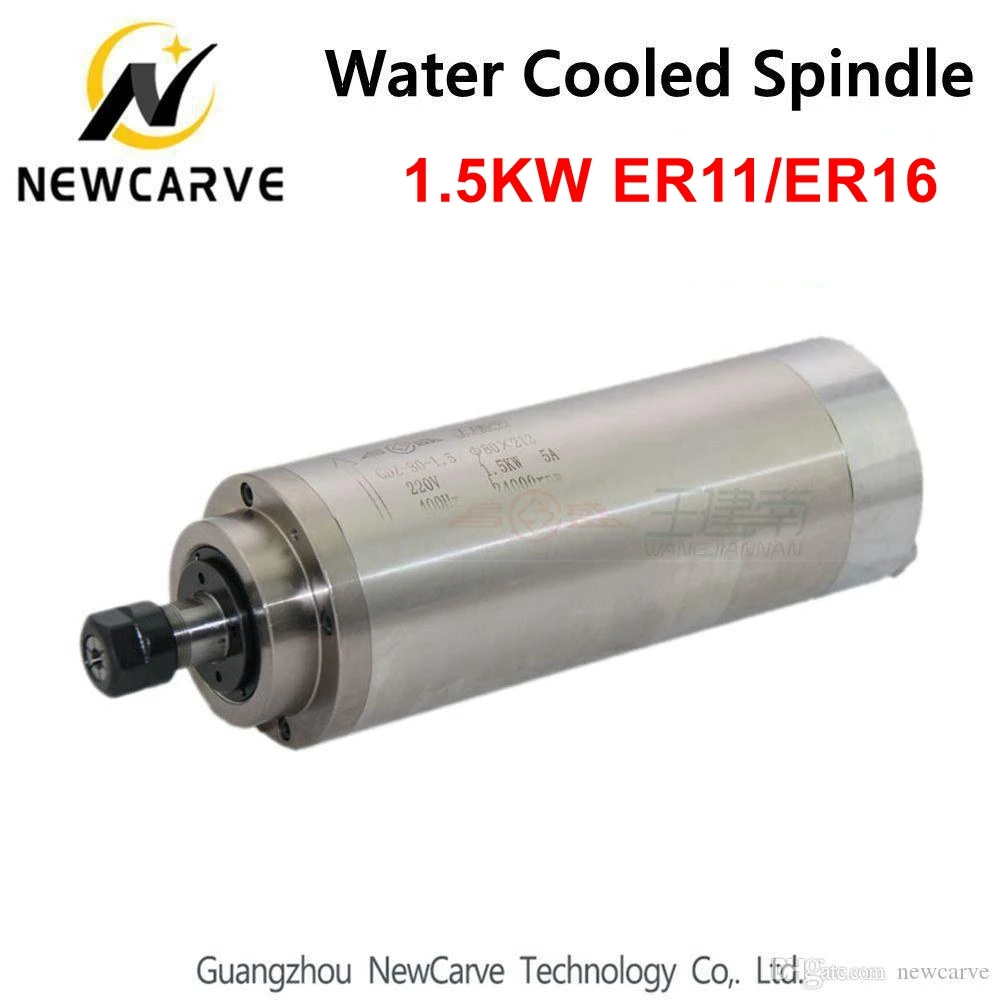 

1,5 кВт шпиндель с водяным охлаждением ER11 ER16 220 В диаметр 80 мм GDZ-80-1.5 для гравировального станка с ЧПУ