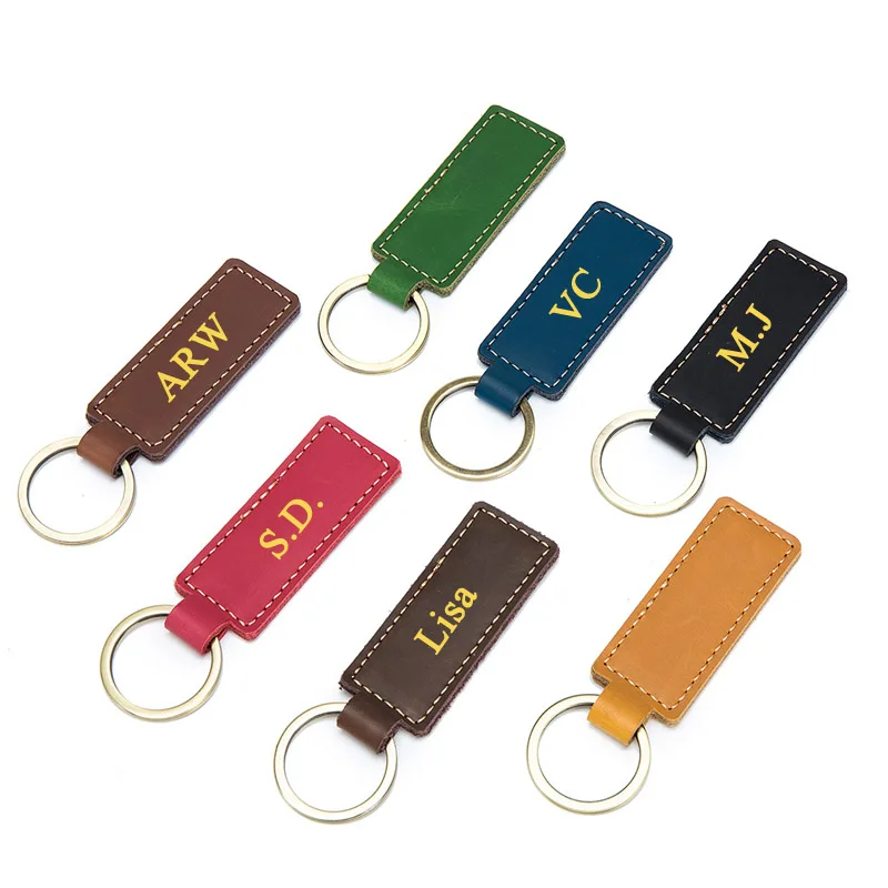 Key Organizer Key Protector Key Case Key Purse Key Holder Free Fashion Women Genuine Leather Keychain Vintage Creative Pendant Handmade Small Gift DIY Present Car Key Chain