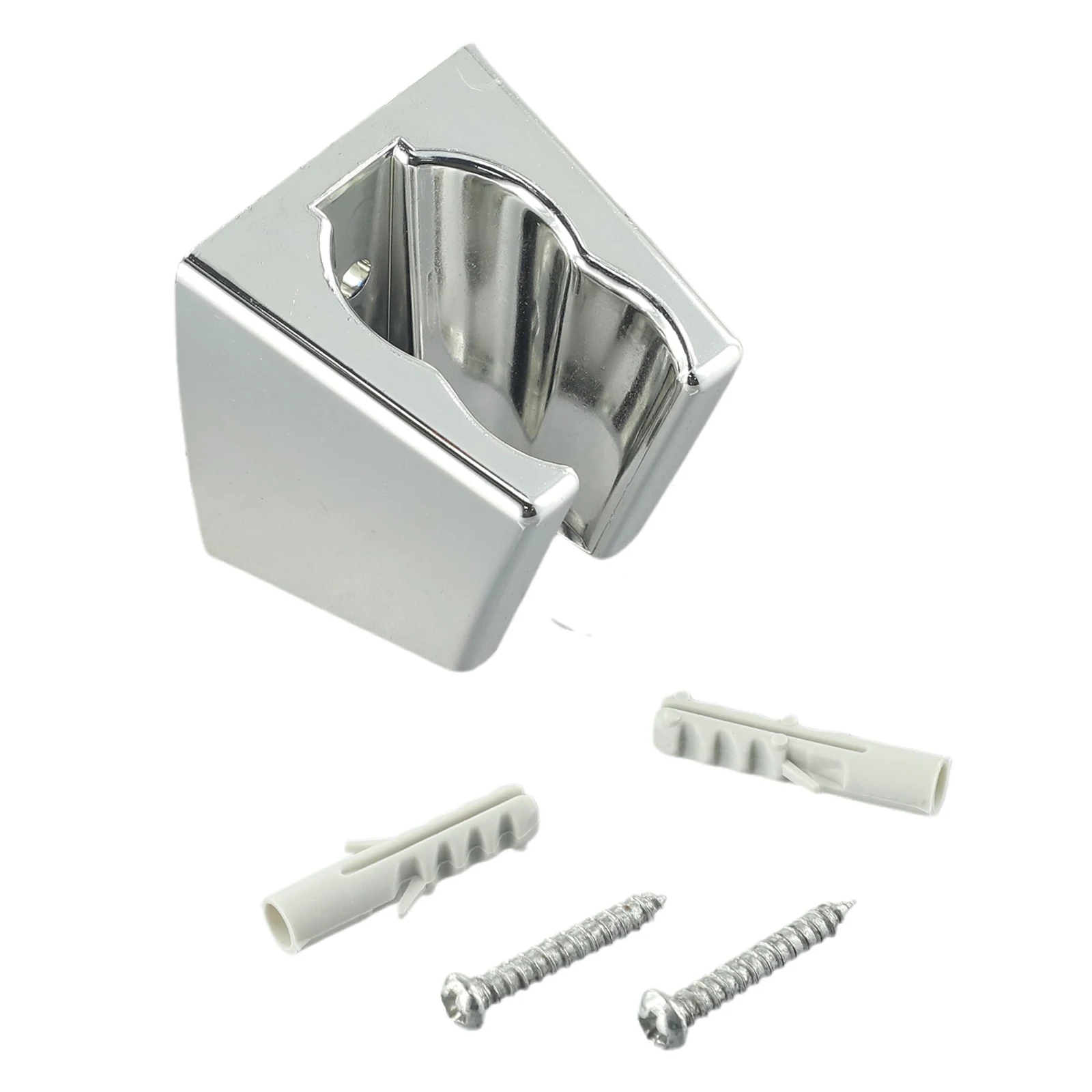 Description Picture 5 of itemBracket Shower Head Holder Shower Seat 4.8*4.8*3cm Replacement Silver Small Nozzle Wall Mount Adjustable Bathroom