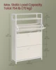 VASAGLE Shoe Cabinet with 3 Flip Drawers, Shoe Storage Cabinet, Asjustable and Removable Dividers, Holds 15-24 Pairs of Shoes 5