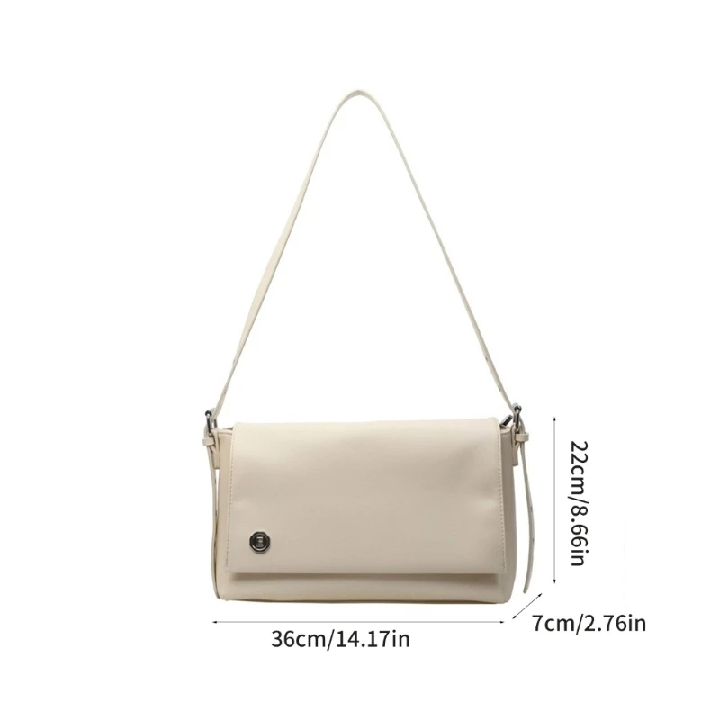 Crossbody Bag Shoulder Bag Square Bag Solid Color Bag Underarm Bag E74B