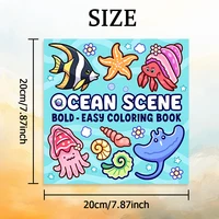 OCEAN SCENE bold-easy Coloring Book for Adults Cute Drawing Book Perfect Gift for Party and Birthday 2