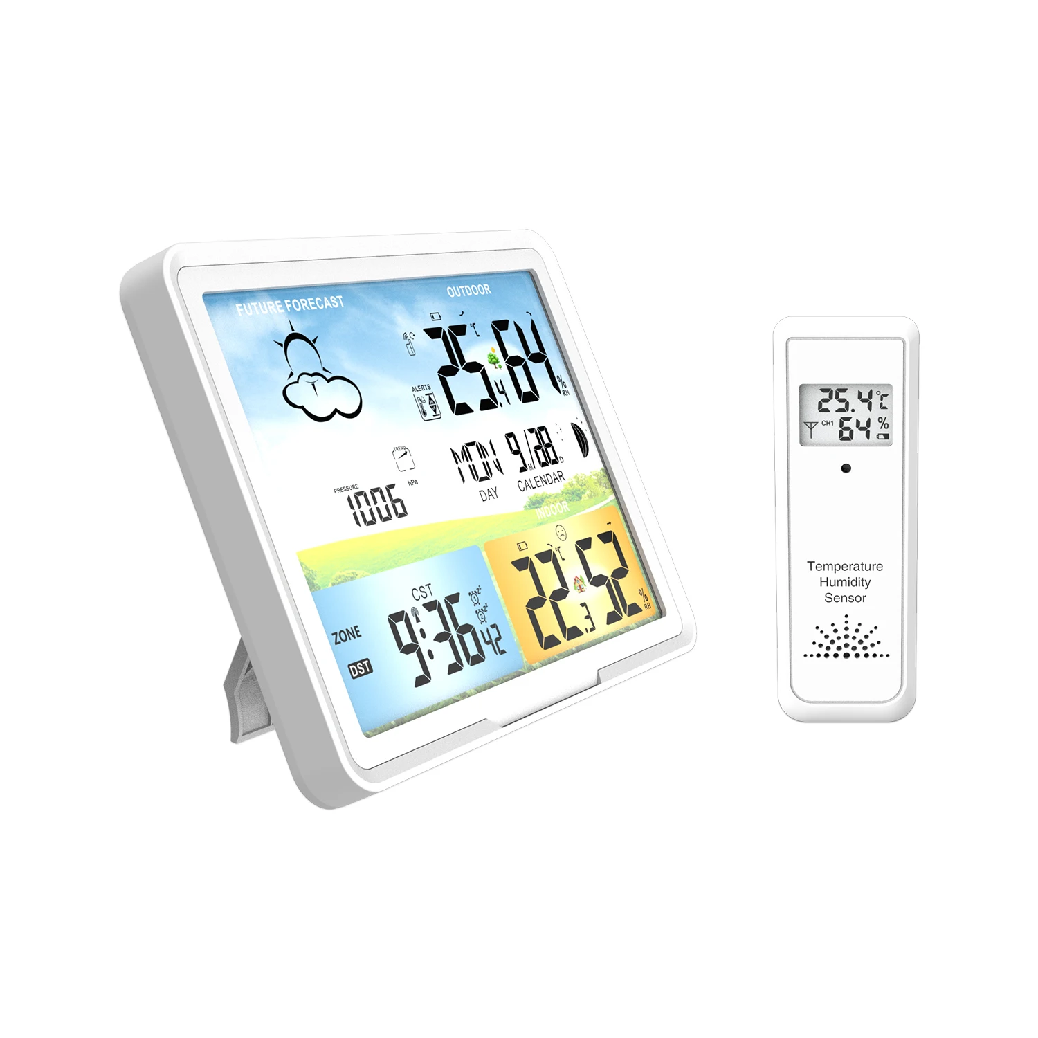 Wholesale Wireless Digital Weather Station with Automatic Forecast and Indoor-Outdoor Hygrometer Thermometer