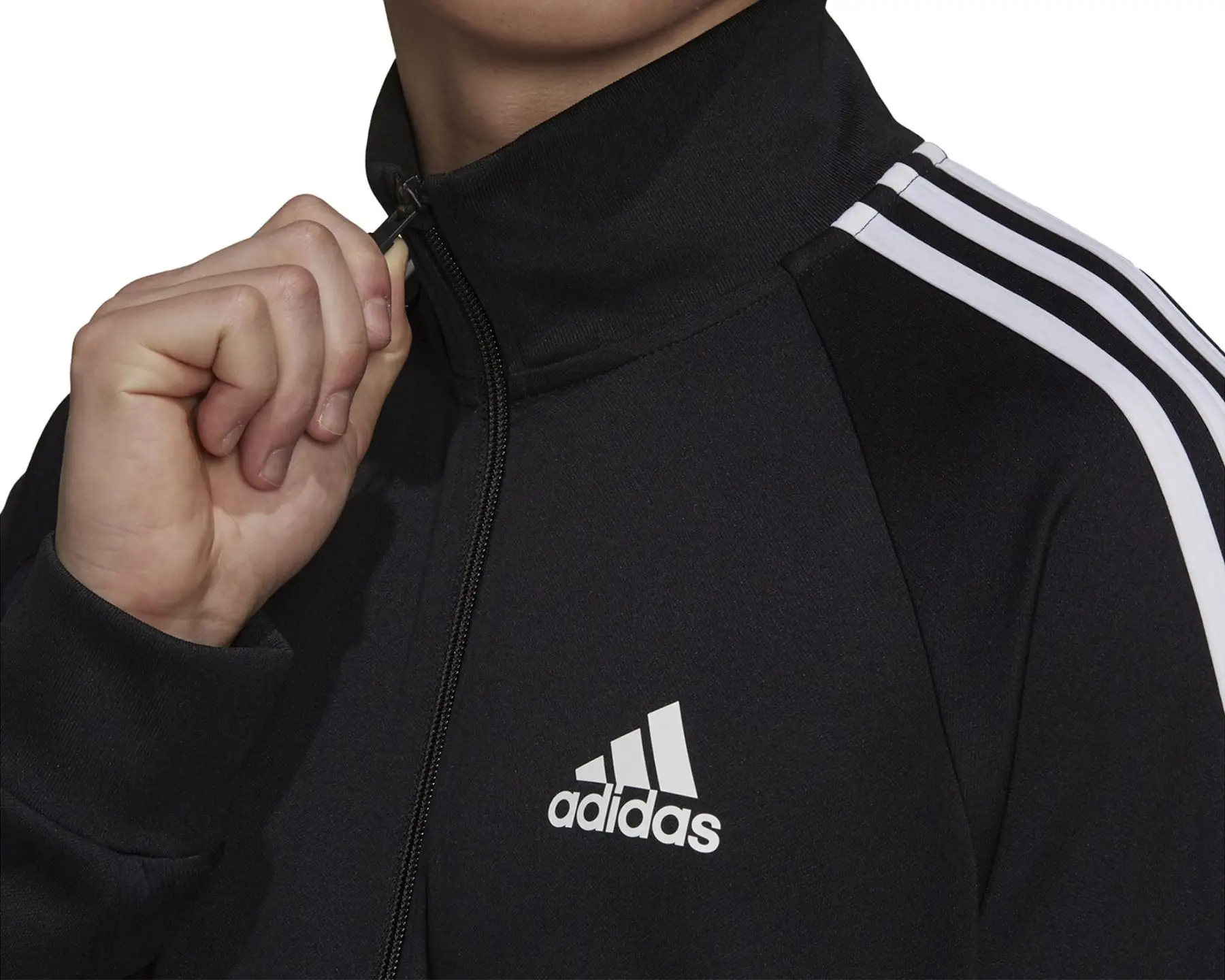 Adidas Original M Sereno Ts Men's Tracksuit Set Football Wear and Training Products Sports Exercise Black Color Top and Bottom