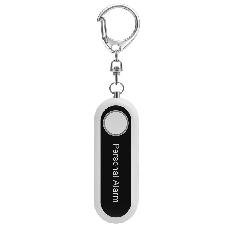 Outdoor Lady Self-defense Alarm Portable Key Chain Alarm Women's Night Running Back Clip with Lamp Personal Protective Equipment