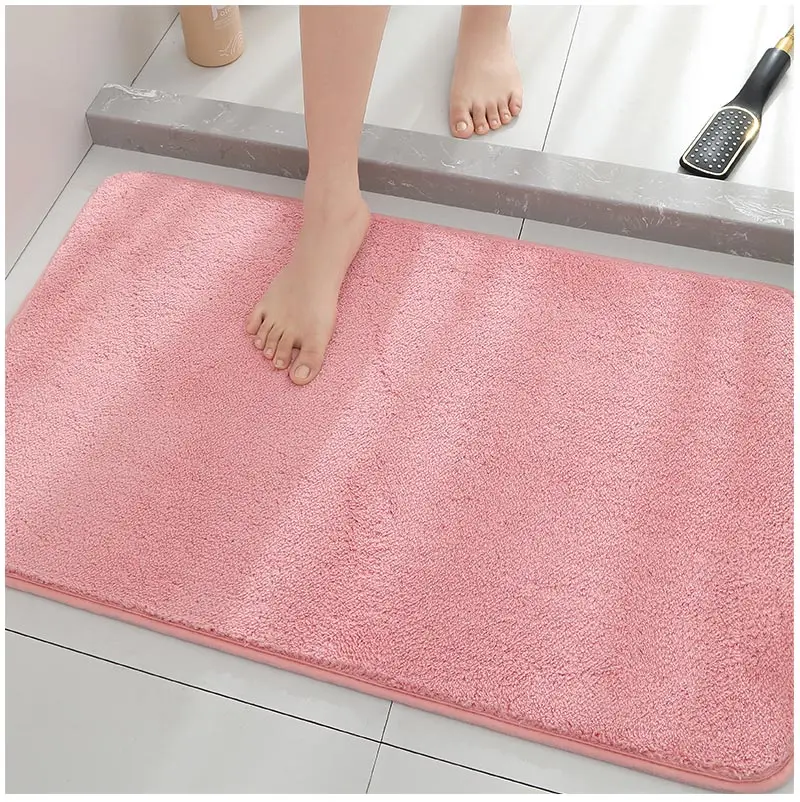 Description Picture 4 of item1 solid color shower room footrest mat, entrance mat bathroom kitchen absorbent anti slip mat, indoor and outdoor decorative mat