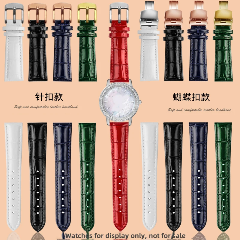 

Подходит для часов Citizen Eco Drive series, блестящие женские часы с лакированной кожей диаметром 14 мм, 15D/82L