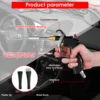 Dry Blow Cleaning Tool Tornado Air Blow Car Wash Gun Car Air Blow Tool with Nozzles Professional Car Interior Cleaning Tools 3