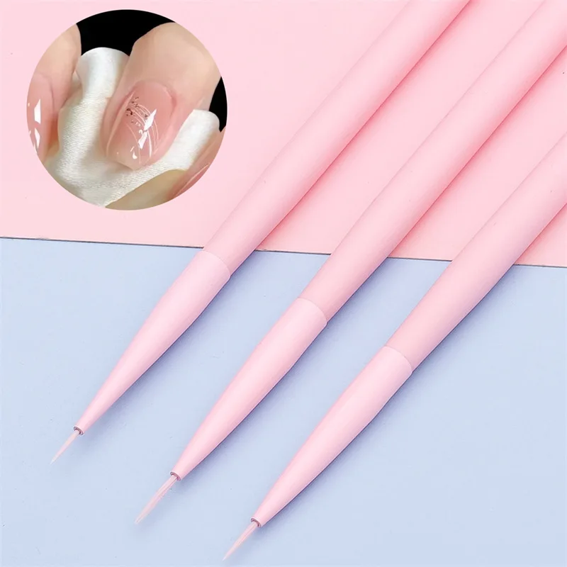 New 3pcs Nail Art French Painting Brush Lines Liner Flower Grid DIY Filling Drawing Pen Manicure Tool Nail line and flower pen 3