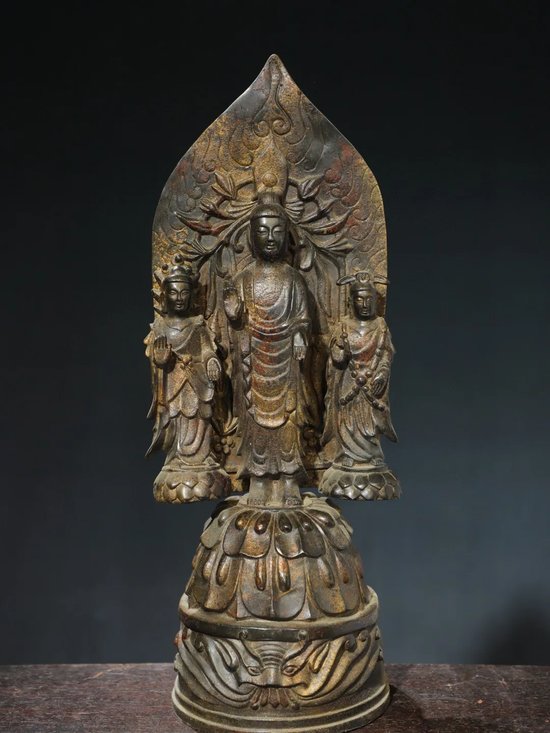 

Tibetan Old Yellow Copper Buddha Pure Copper Mud with Gold Removal, Northern Wei Shakyamuni Statue Decoration, Home Buddhist Hal