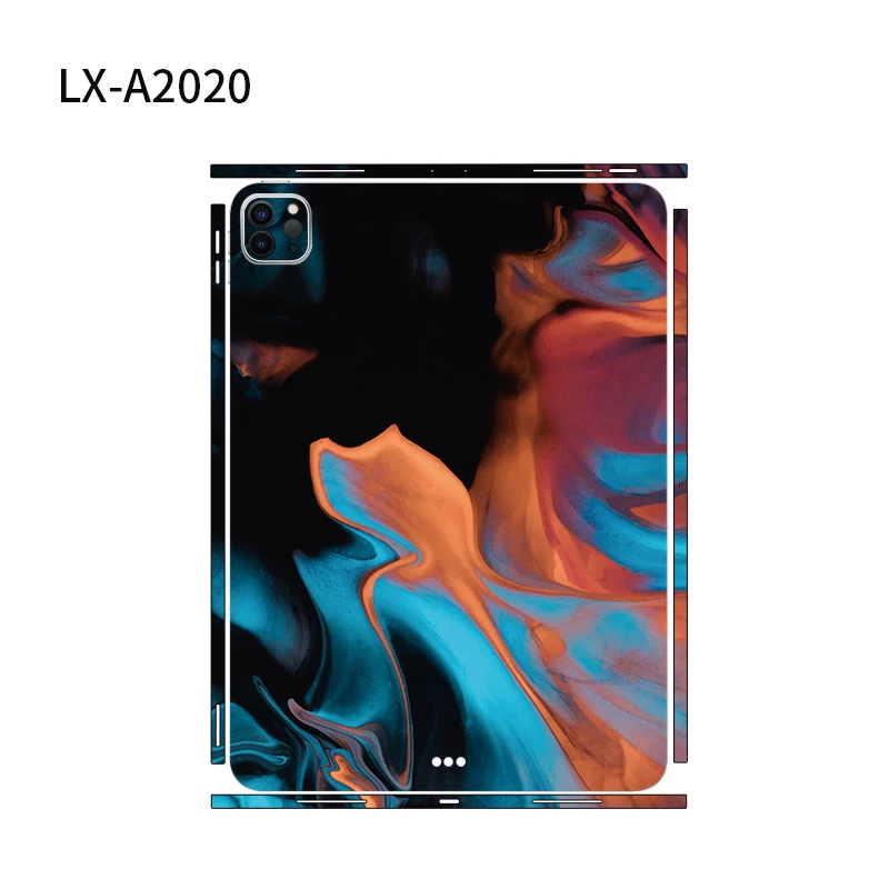 For iPad Pro 2021 2020 2018 12.9 11 3M Back Film Cover Ink Painting Decal Skin Protector Sticker for iPad Air 4 Case