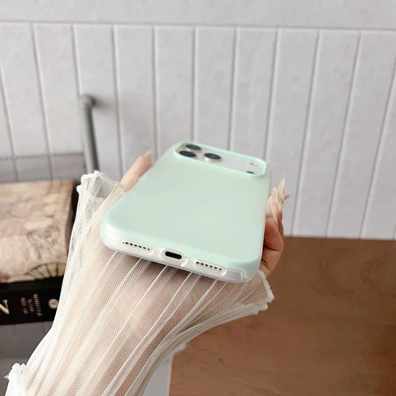 Candy Color Jelly Phone Case - 2 in 1 Protective Cover