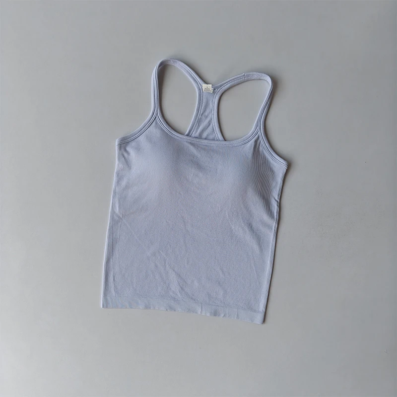 Yoga Suit Sports Underwear Women Shockproof Gathering Fitness Small Suspender I-shaped Slim Running Outside Wearing Pilates Vest 6