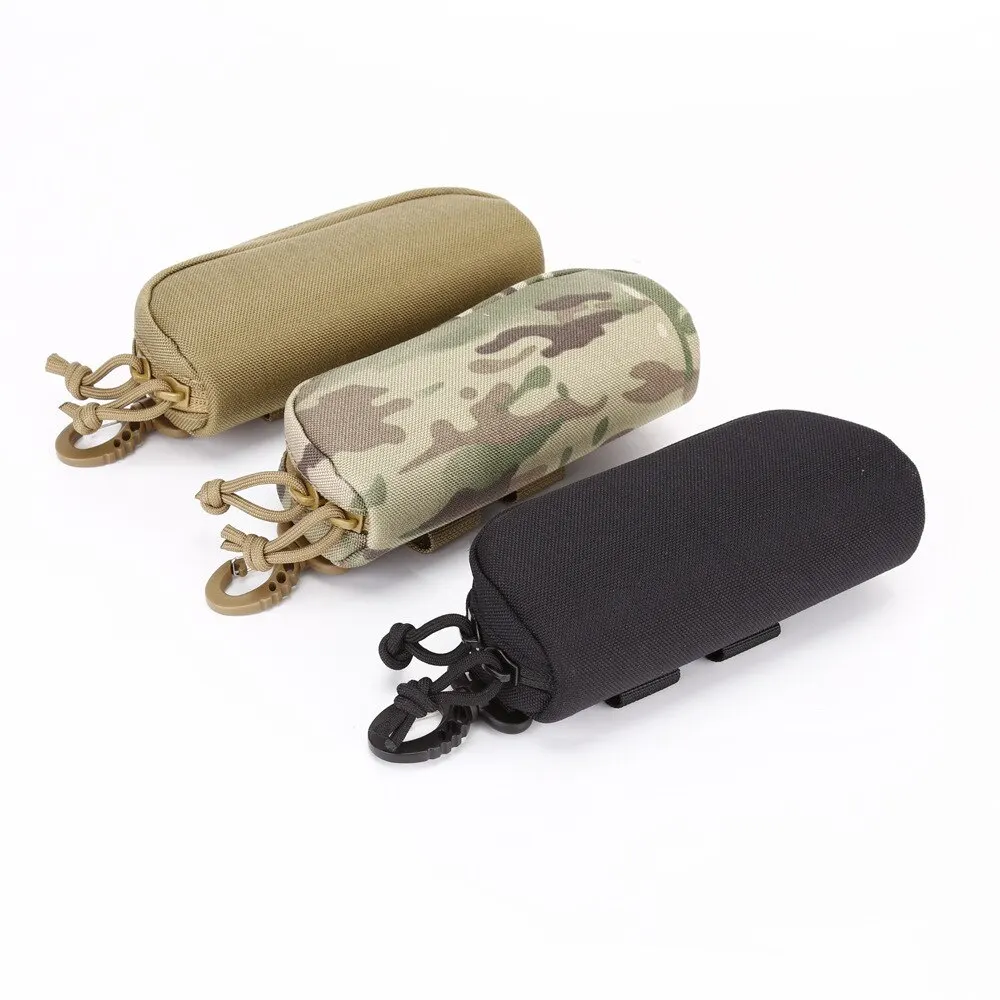 Outdoor Sunglasses Case Molle Durable Goggles Case Outdoor Sunglasses Storage Case Nylon Hard Glasses Case 2