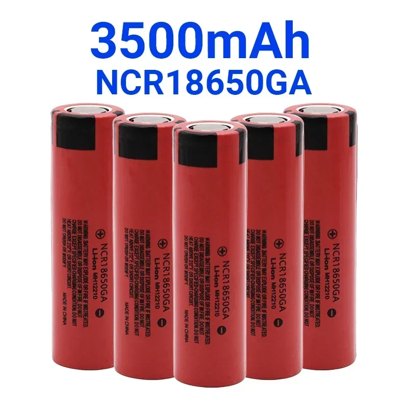 

Free Shipping Rechargeable Battery Original NCR 18650GA High Discharge 3.7V 3500mAh 18650 Flashlight Flat-top Lithium Battery
