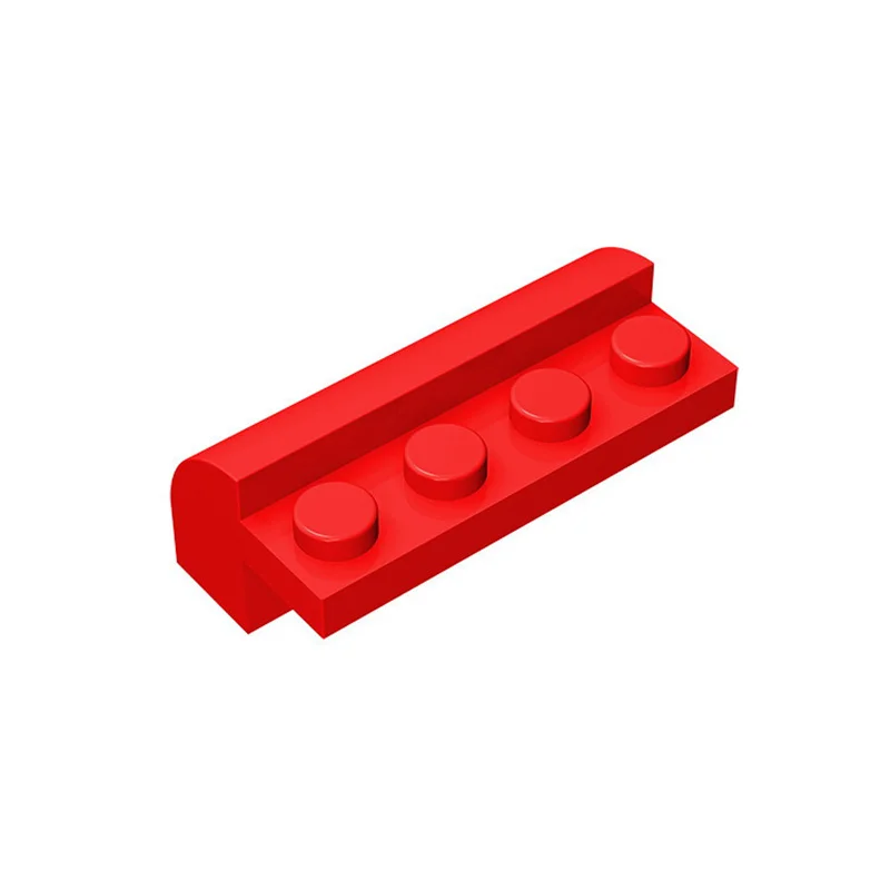 50pcs 6081 슬로프 곡선 2x4x1 1/3 곡선 상단 빌딩 블록 장난감 호환 액세서리 DIY MOC 하이테크