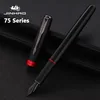Jinhao 75 Metal Fountain Pen Black/Black Red Luxury Pens 0.5mm Nib Writing Ink Pens Stationery Business Office School Supplies 1