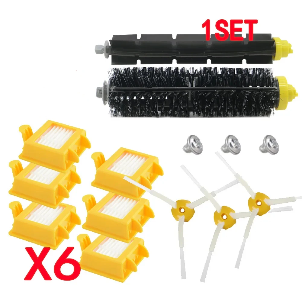 

HEPA Filter +Side Brush + Bristle Brush for IRobot Roomba 700 760 770 772 774 775 776 780 782 785 786 790 Accessories Brush