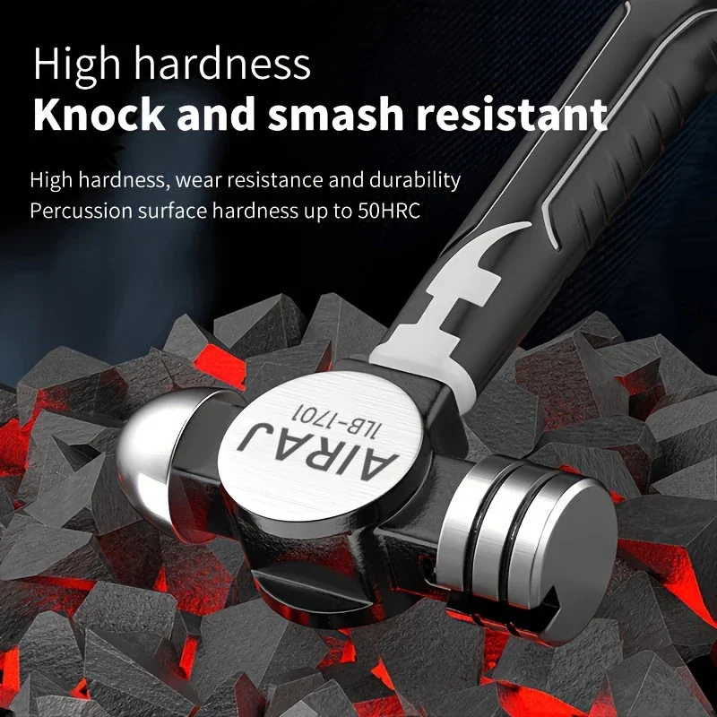 AIRAJ Small Hammer Mini Claw Hammer Head Fitter Octagonal Multifunctional Integrated Nail Nail mini hammer claw hammer mini claw hammer