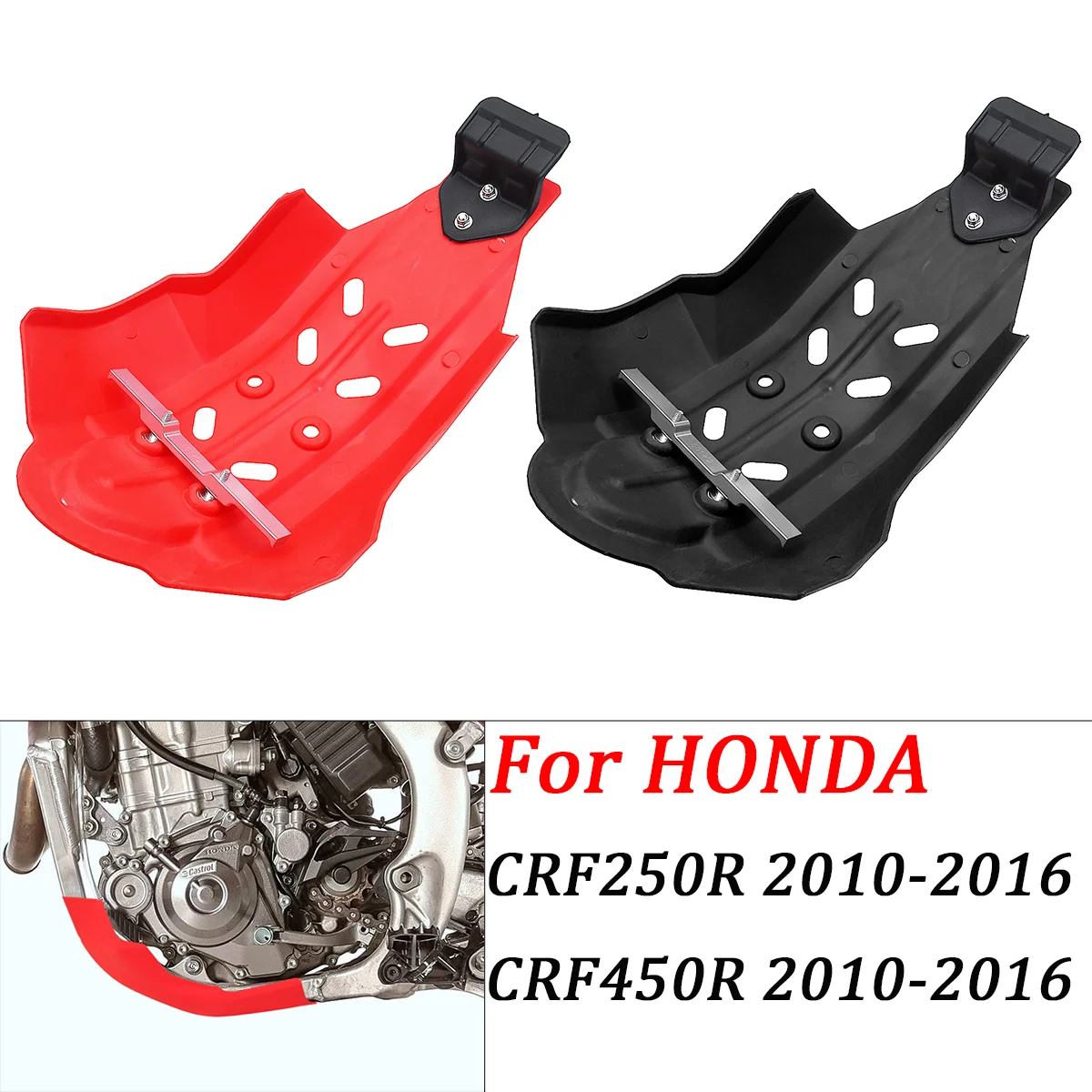 Motorrad Unterfahrschutz Motor Schutz Abdeckung Schutz Für Honda CRF 250R CRF 450R Dirt Pit Bike 2010 2011 2012 2013 2014 2015 2016