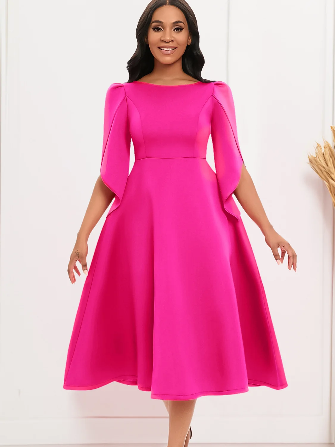 Abbigliamento Femminile Autunnale, Nuovo Stile Elegante e alla Moda, Abito da Cerimonia, Abito da Sera, Abito da Damigella per Feste Africane