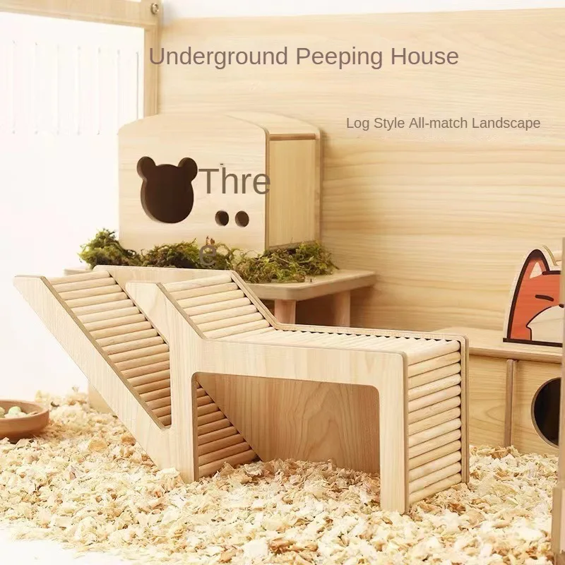 Hamster Supplies Hamster Landscaping Supplies Underground Peeping House Golden Bear Living Room Decoration