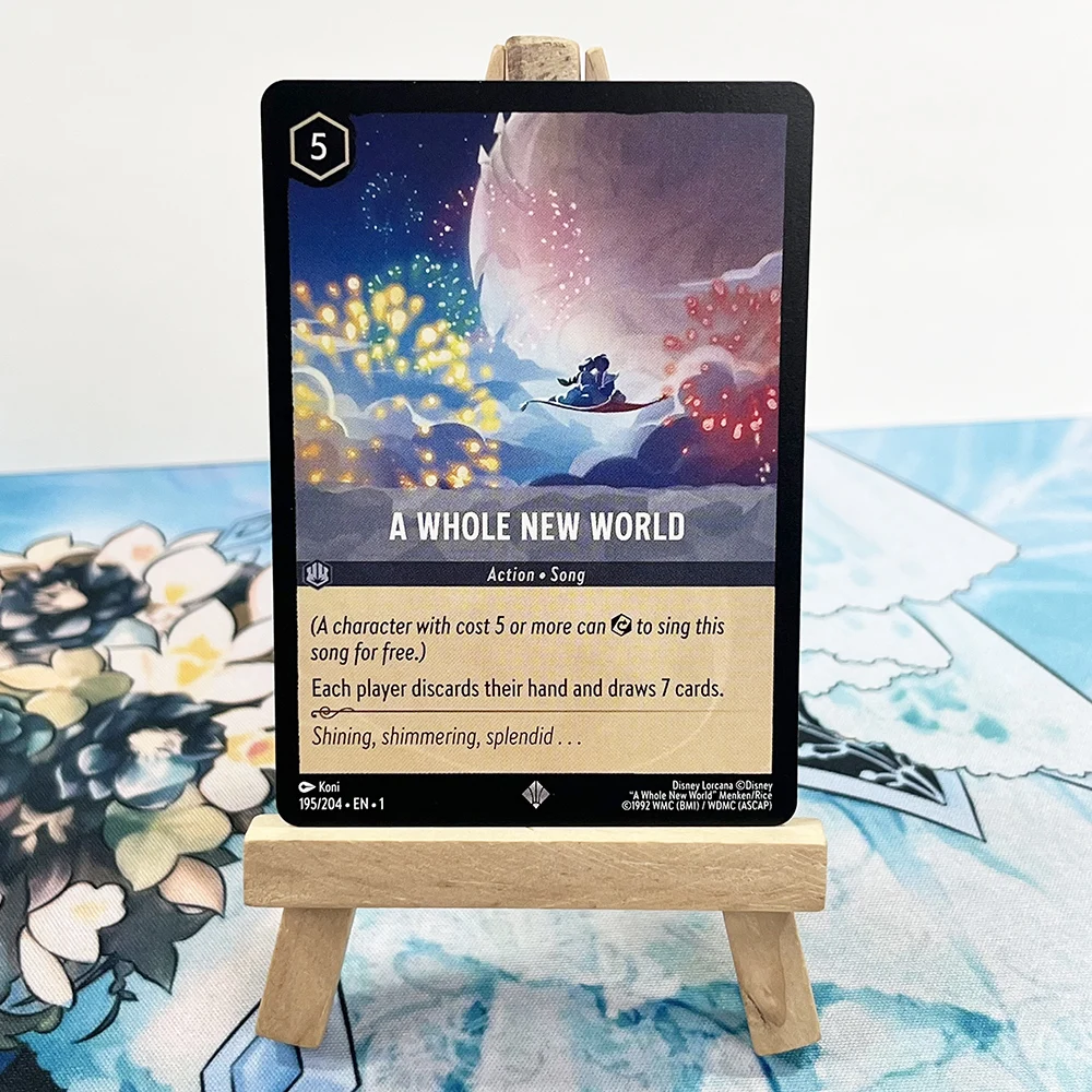 Disney Lorcana Il Primo Capitolo Tcg Starter Deck Sapphire & Steel Rapunzel Rise Of The Floodborn Regular Proxy Tcg Game Cards En