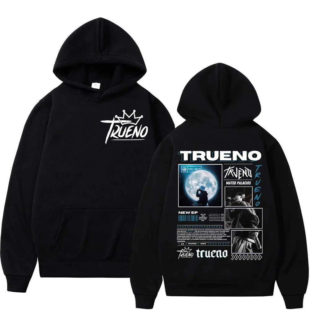 Rapper Trueno Album Cover Hoodie Male Harajuku Hip Hop Punk Rock Hoodies Men Women High Quality Fashion Casual Fleece Sweatshirt 4