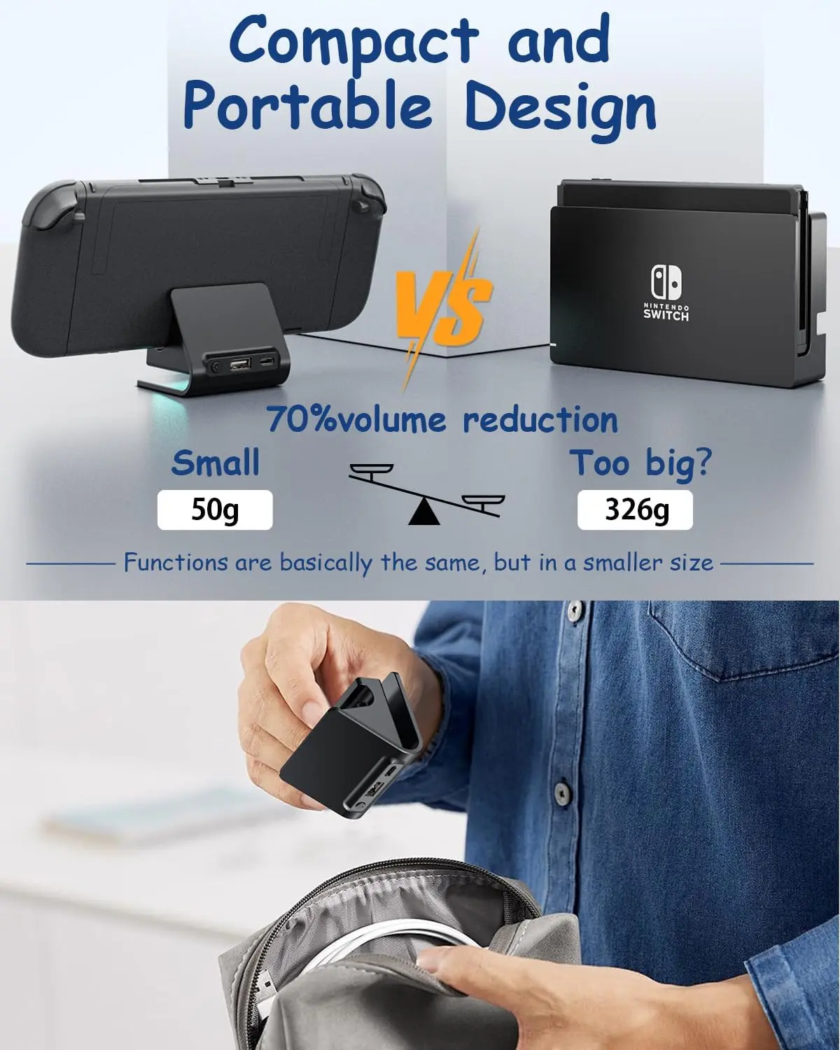 Aolion RGB Charging Dock For Switch Game Controller Base