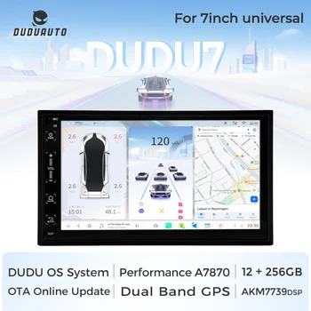 DUDUAUTO DUDU7 Pantalla Pequeña de 7 Pulgadas Estilo Universal Para Hyundai Honda Toyota BMW Kia Audi Radio de Auto Reproductor Multimedia WIFI 1