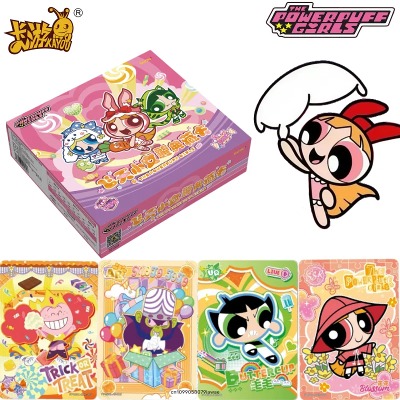 KAYOU  신제품 THE POWERPUFF GIRLS 시리즈 수집 카드 블..