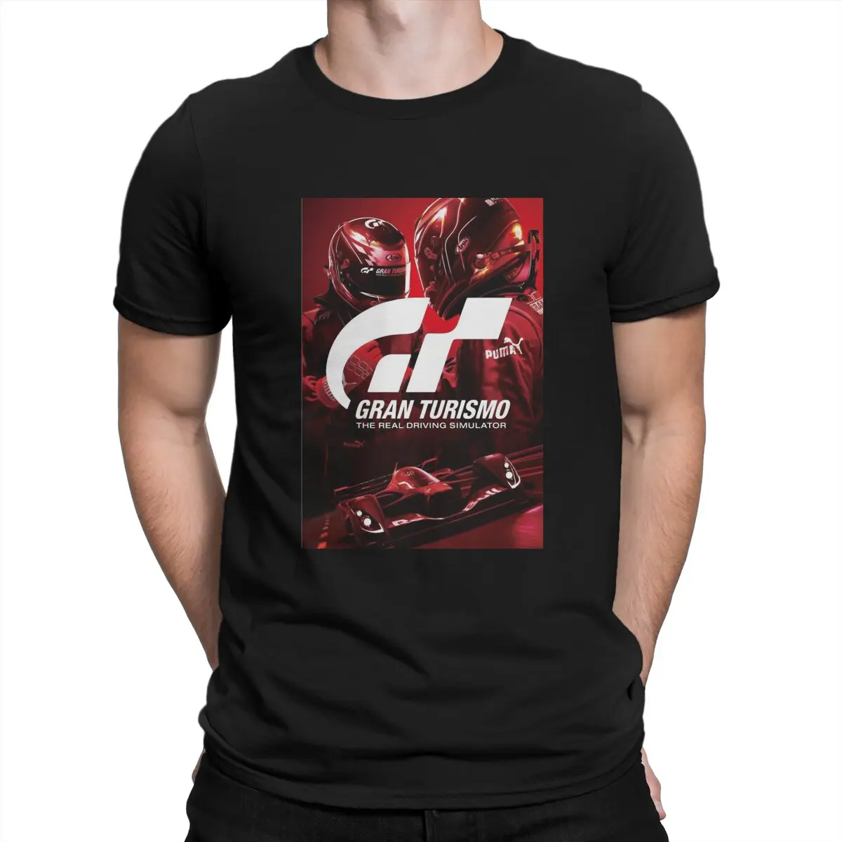 Gran Turismo 7 Essential Men T Shirt Gran Turismo Racing Game Vintage Tees T-Shirt Girocollo Manica Corta 100% Cotone