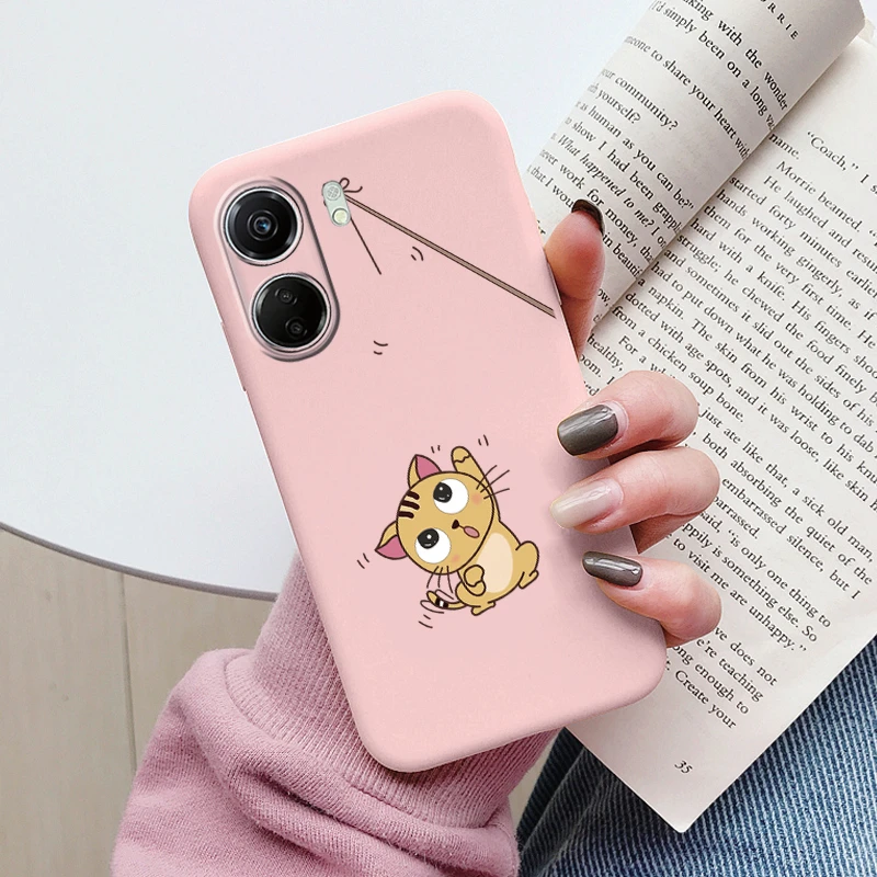 Adorable Cartoon Cat Silicone Phone Case - Soft and Stylish Protective Back Cover
