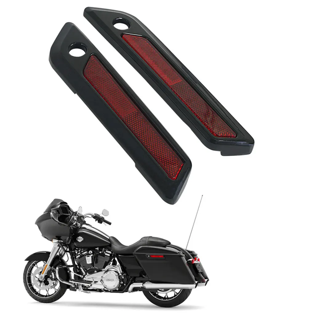 

Motorcycle Side Box Lock Decoration Sturdy Aluminum Alloy Latch Cover Scratch Resistant With Strong black red