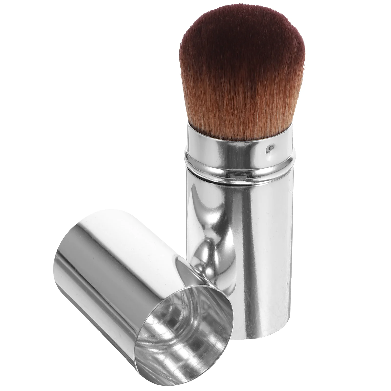 

Foundation Brush Portable Retractable Blush Brush Travel Powder Brush with Cover