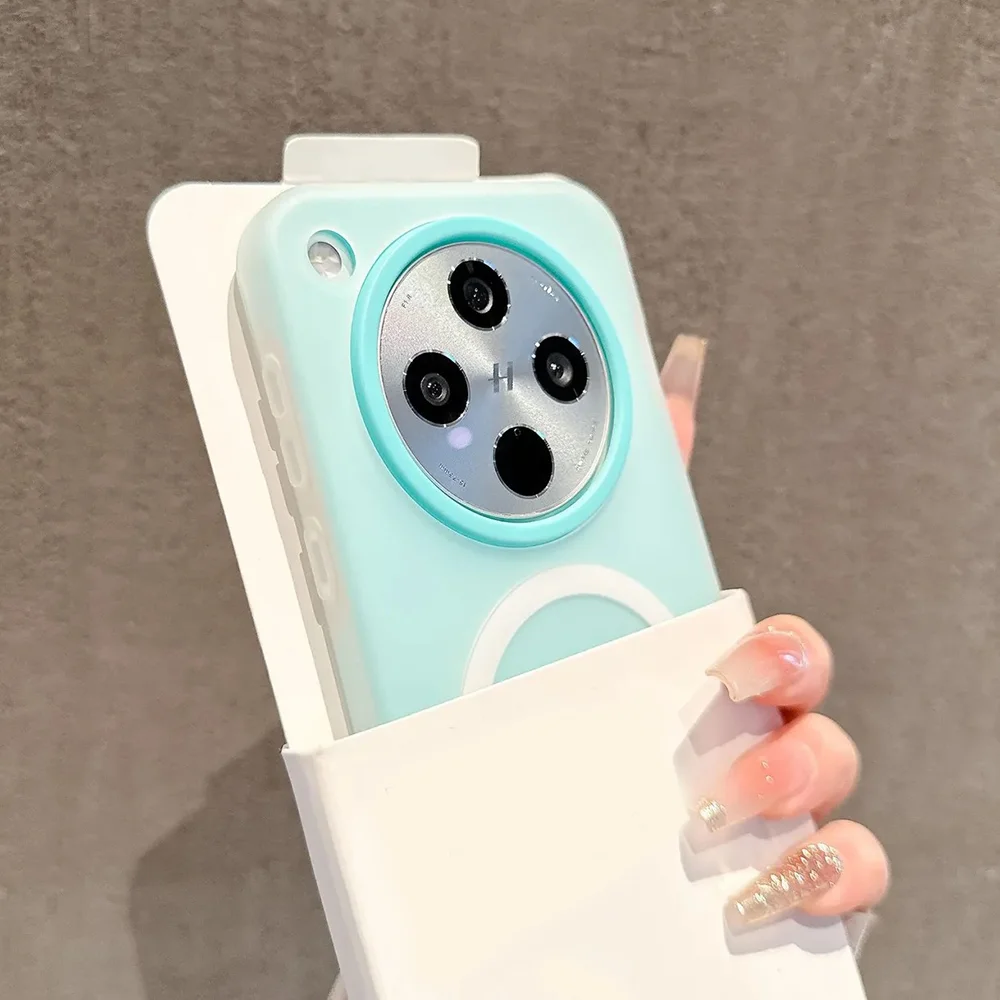 Luxury Candy 2-in-1 Matte Magnetic Magsafe-Compatible Wireless Charging Clear Soft Cover Case