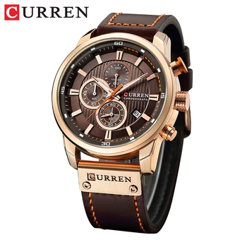CURREN mode Date Quartz hommes montres haut de gamme de luxe mâle horloge chronographe Sport hommes montre-bracelet Hodinky Relogio Masculino 1